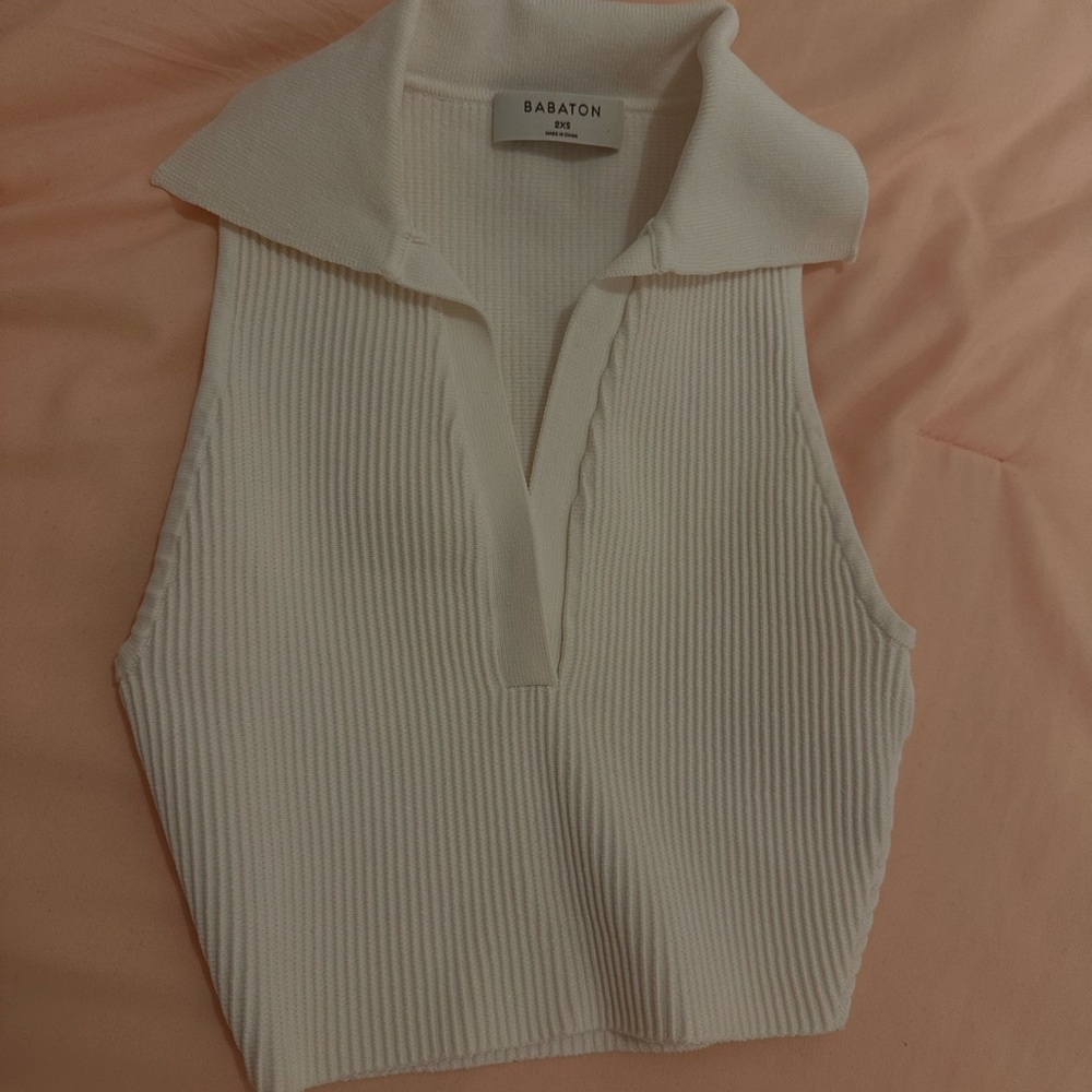 Babaton Ribbed Collard Top